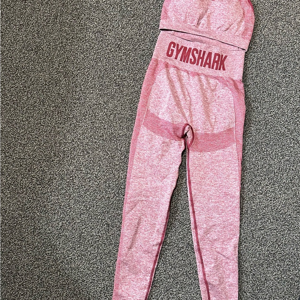 Gymshark Heathered Red High-Waist Leggings